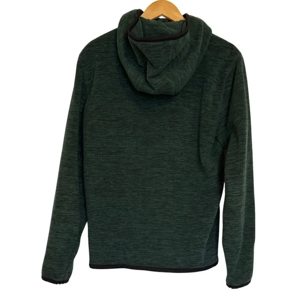 NEW Banana Republic Artic Fleece Full Zip Hoodie Pine Green Men’s M